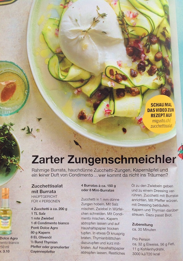 ZUCCHETTISALAT MIT BURRATA